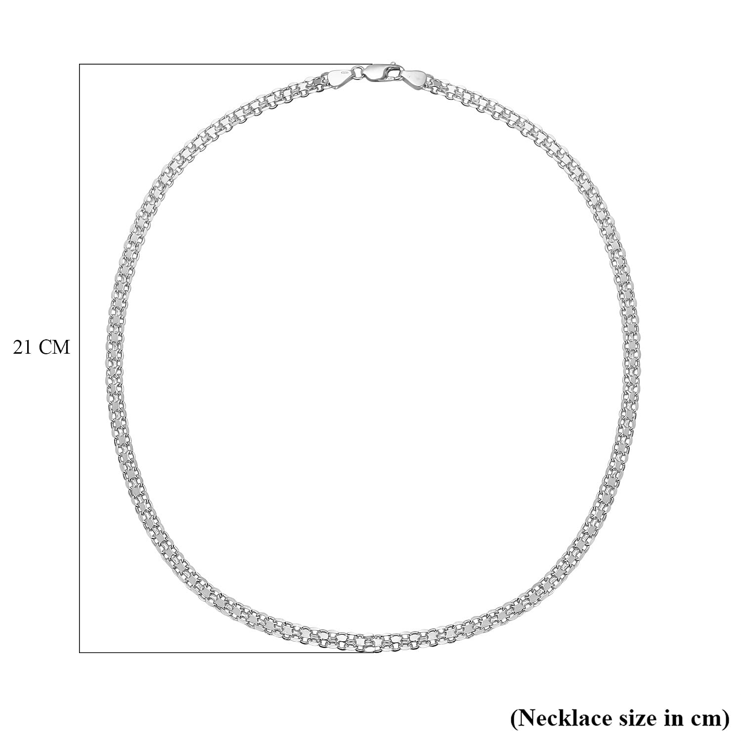 Sterling Silver Bismark Necklace (Size - 24), Silver Wt. 11.90 Gms