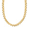 Vicenza Closeout - Yellow Gold Overay Sterling Silver Bismark Necklace (Size - 20).
