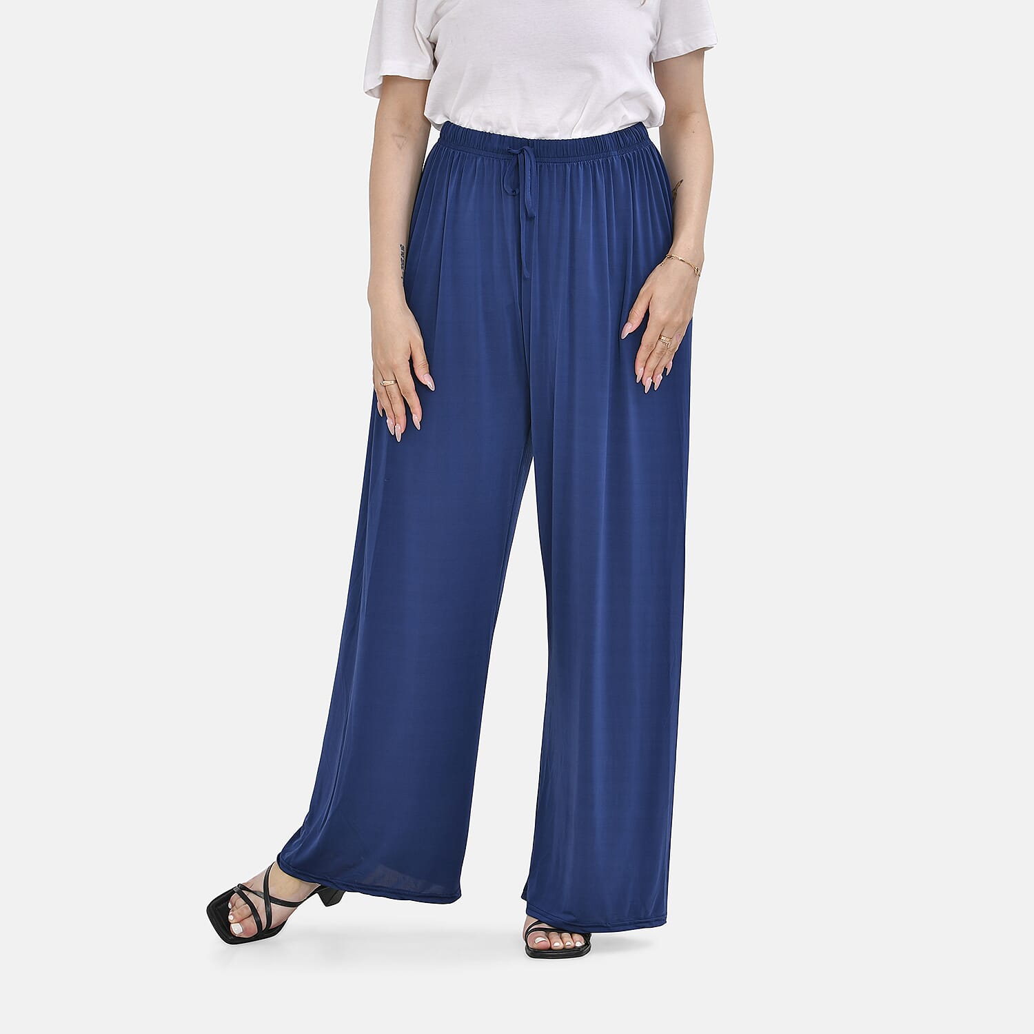 Tamsy Solid Trouser (One Size, 8-18) - Blue