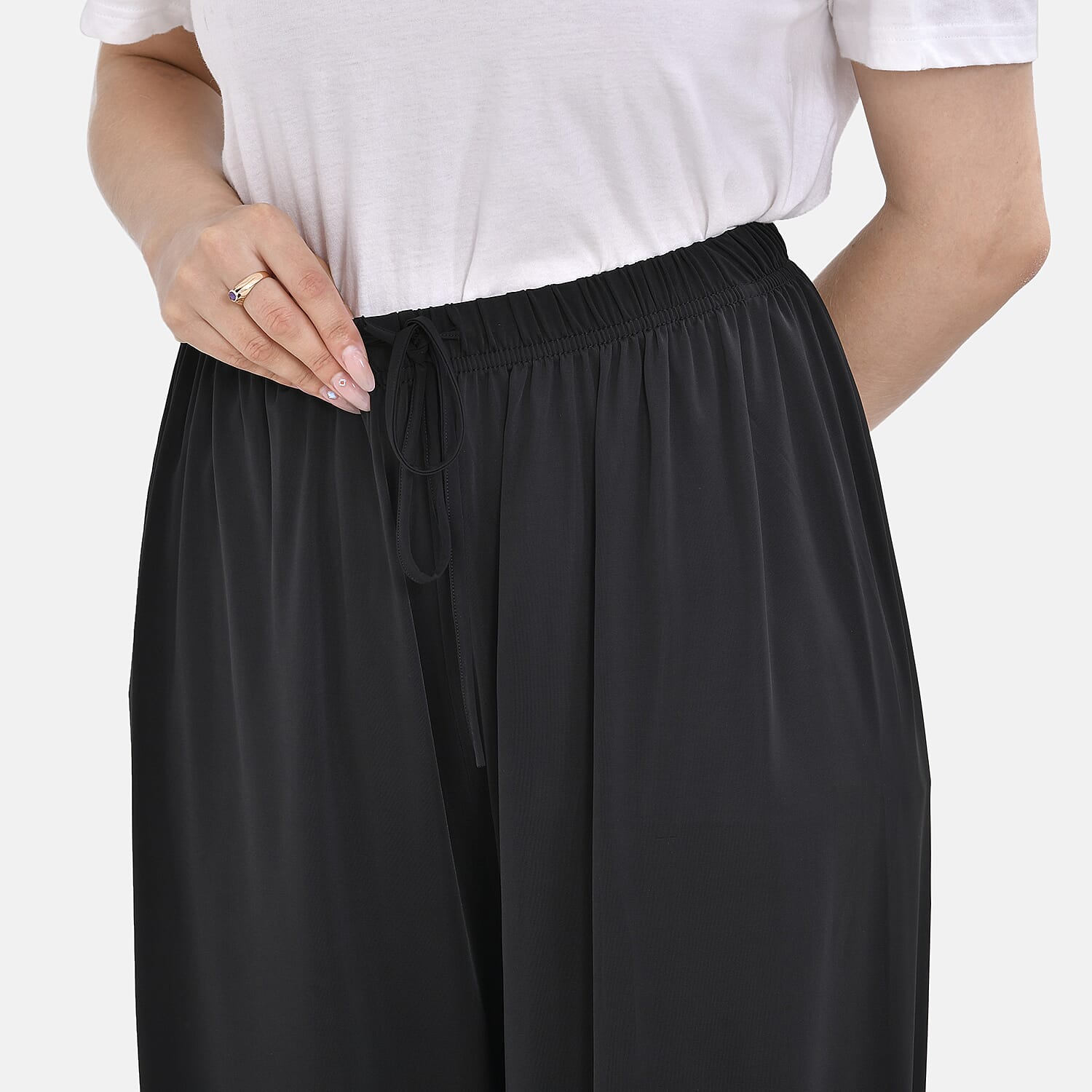 Tamsy Solid Trouser - Black