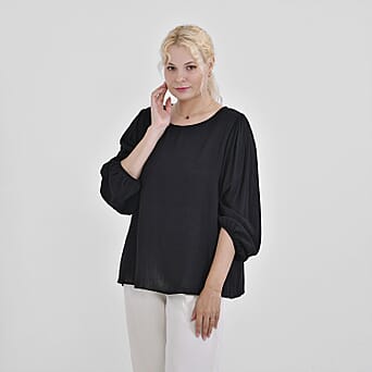 https://tjcuk.sirv.com/Products/77/2/7725275/Tamsy-Viscose-Solid-Top-Size-72x1-cm-Black-Green_7725275_2.jpg?w=342&h=342