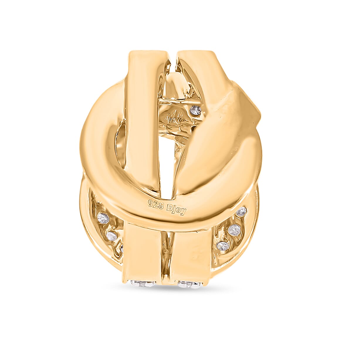 Designer Inspired- Diamond Pendant in YG Vermeil Plated Sterling Silver 0.50 Ct. Designer Inspired- Diamond Pendant in YG Vermeil Plated Sterling Silver 0.50 Ct.