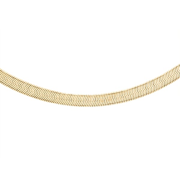 9ct Yellow Gold Herringbone Necklace 46cm