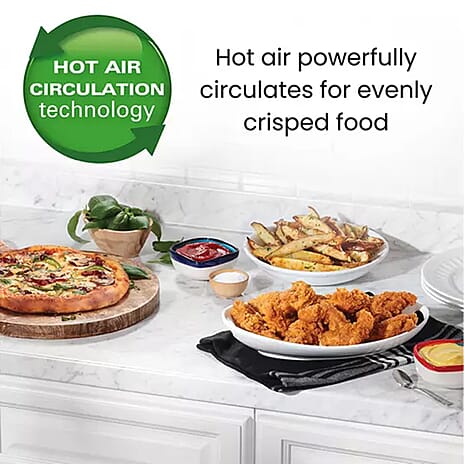 Hamilton Beach SimpliFry 4.2L Manual Air Fryer (Power 1300 W) - Black