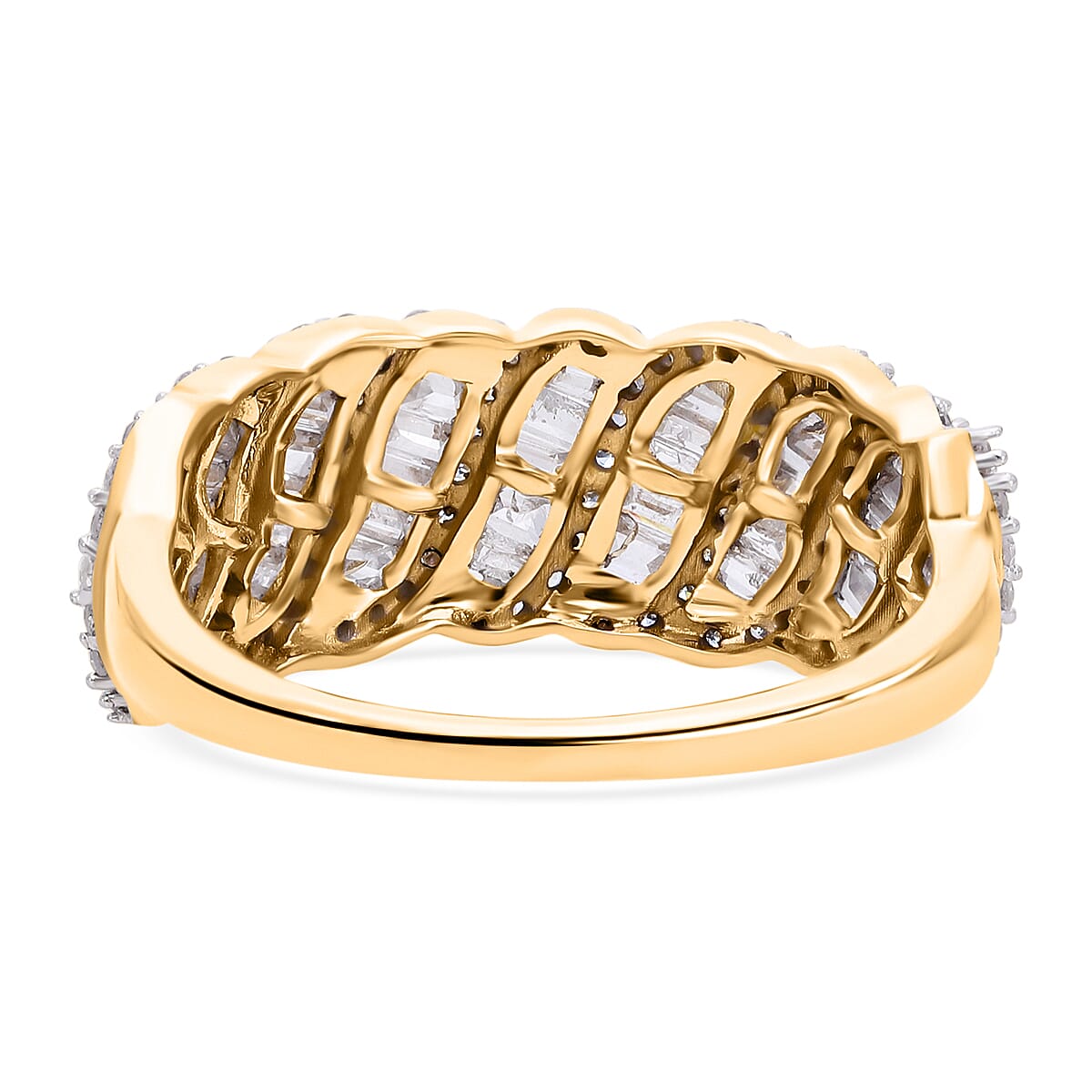 One Time Deal- 9K Yellow Gold Diamond (G-H) Ring 1.00 Ct