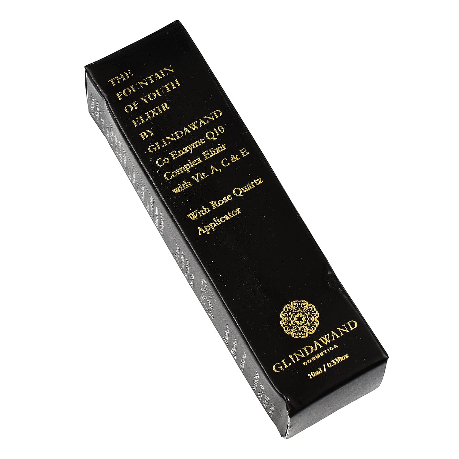 GlindaWand Rose Quartz Roller PLUS Limited Edition Rose Quartz Fountain of Youth Elixir 10ml