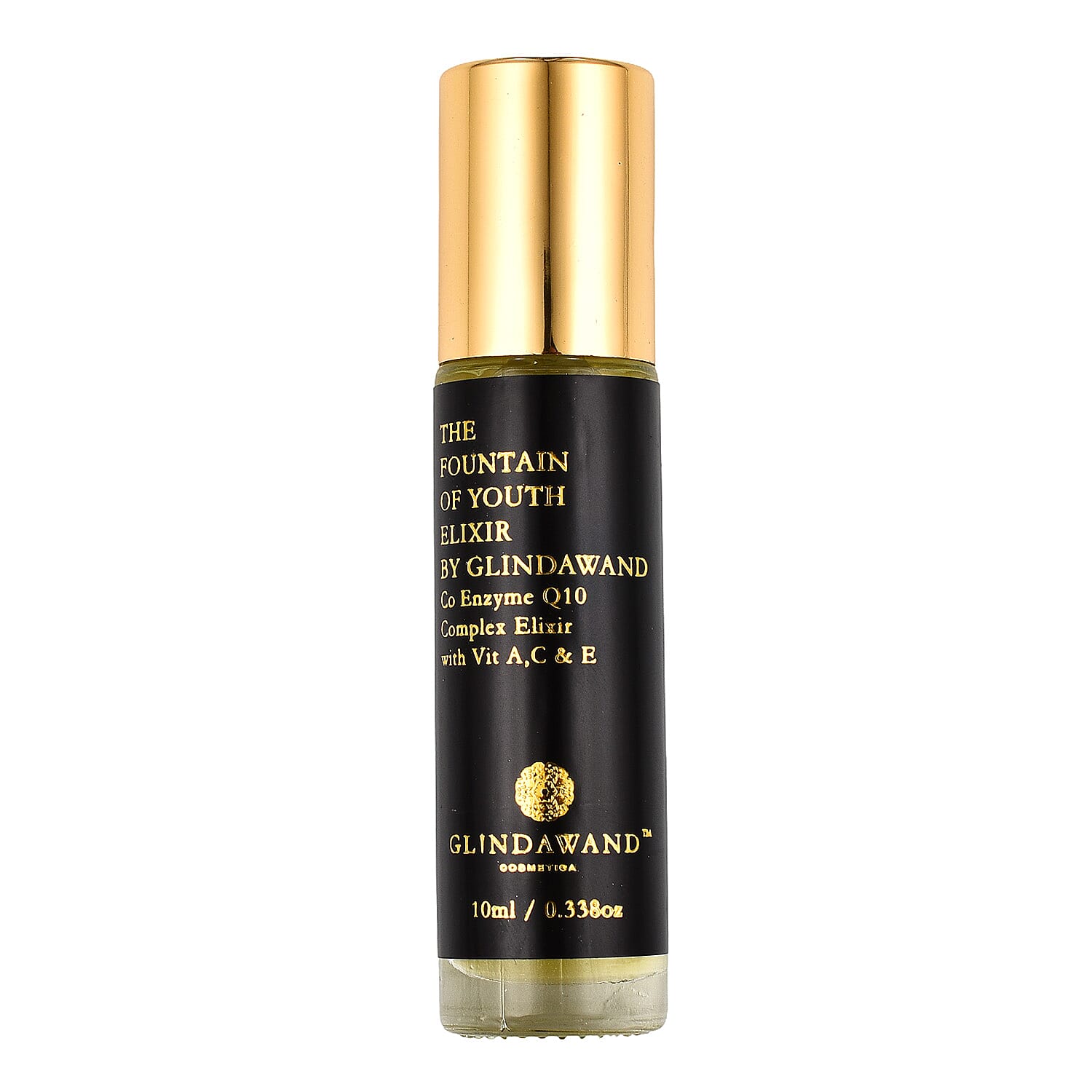 GlindaWand Rose Quartz Roller PLUS Limited Edition Rose Quartz Fountain of Youth Elixir 10ml