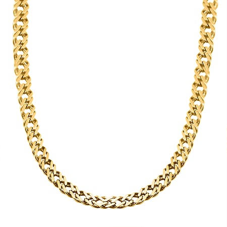 Preview Milan Closeout Deal - 9K Yellow Gold Double Curb Necklace (Size - 22), Gold Wt. 9.10 Gms