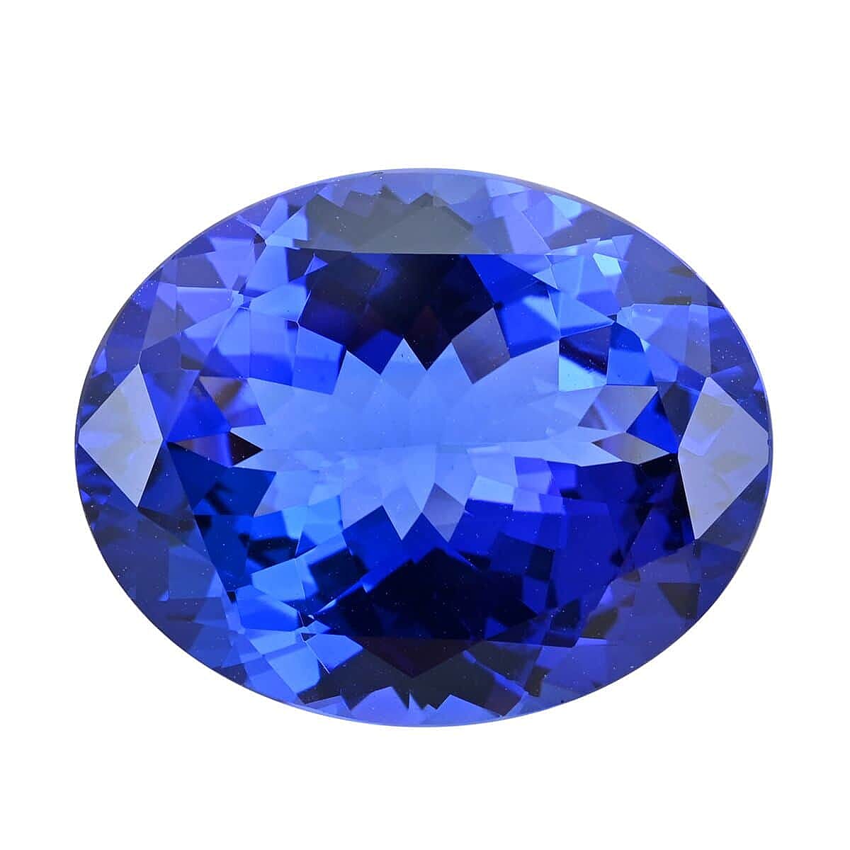 Certified and Appraised AAAA Tanzanite Loose Gemstone (Oval Shape) 21.46 ct.