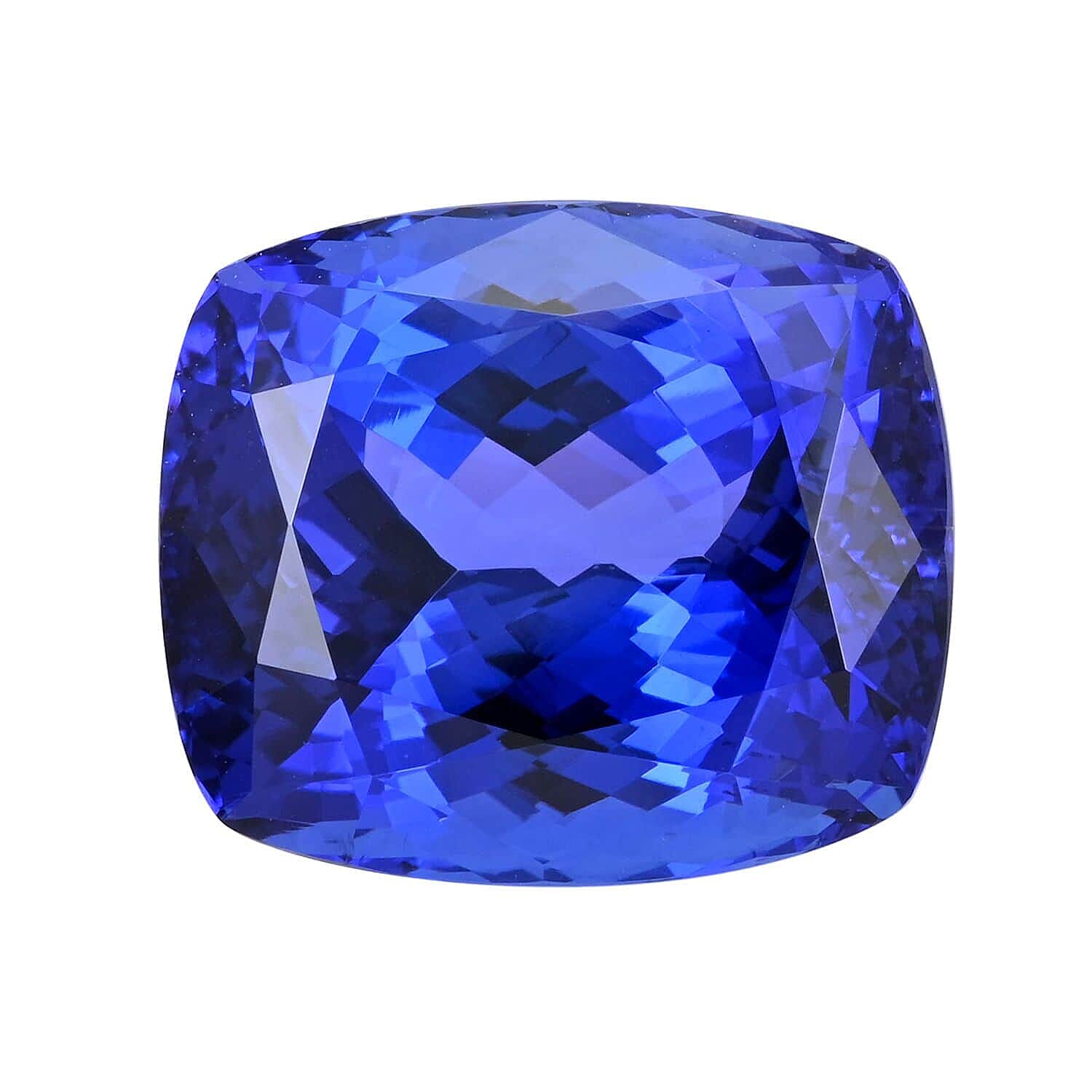 Certified and Appraised AAAA Tanzanite Loose Gemstone (Cush Shape) 22.63 ct.