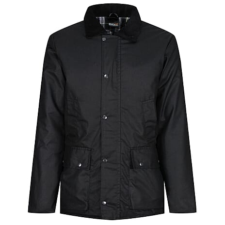 REGATTA Mens Pensford Wax Jacket (Size M) - Black