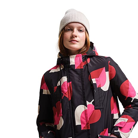 Regatta Orla Kiely Longline Waterproof Jacket (Size 16) - Pink