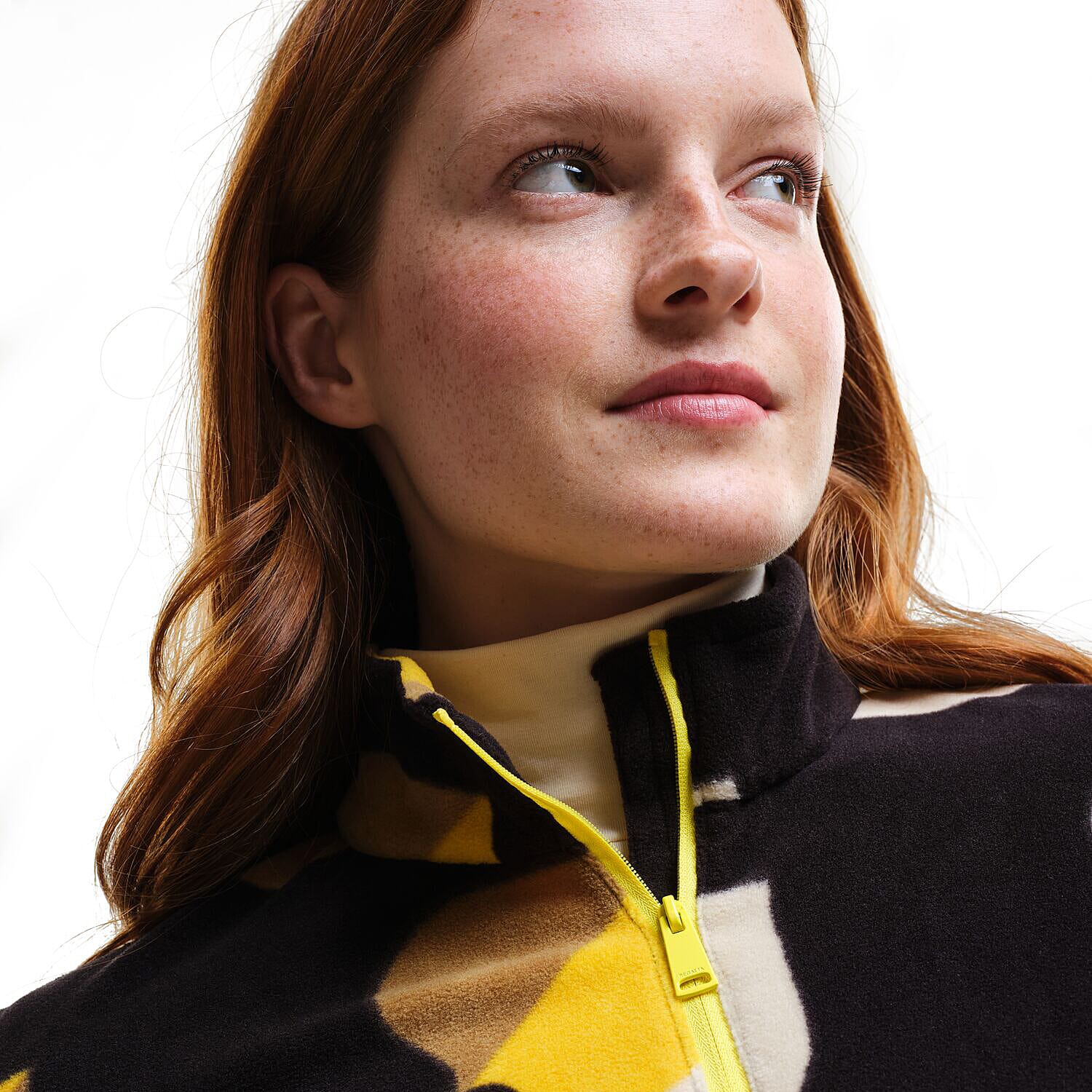 REGATTA Orla Kiely Zip Neck Fleece (Size 10) - Yellow