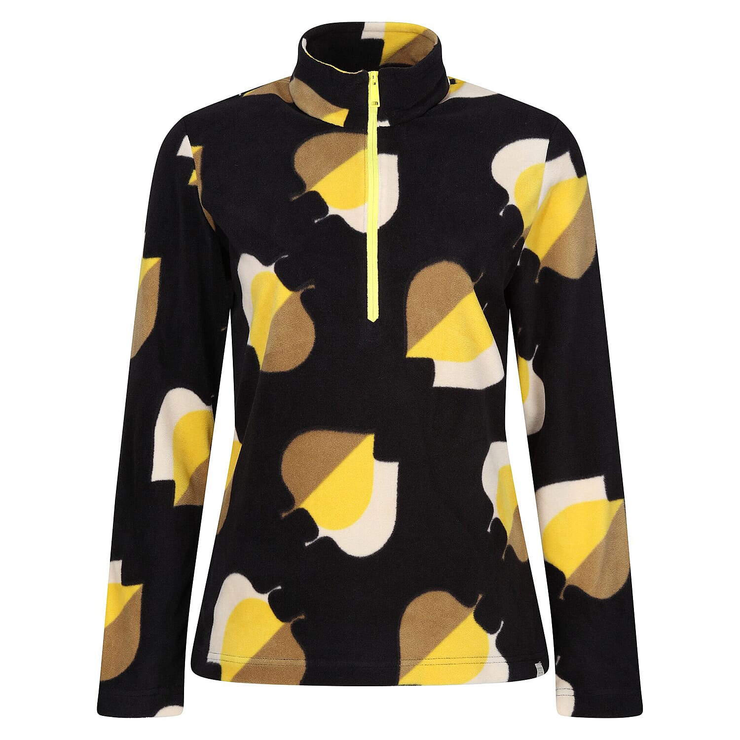REGATTA Orla Kiely Zip Neck Fleece (Size 10) - Yellow