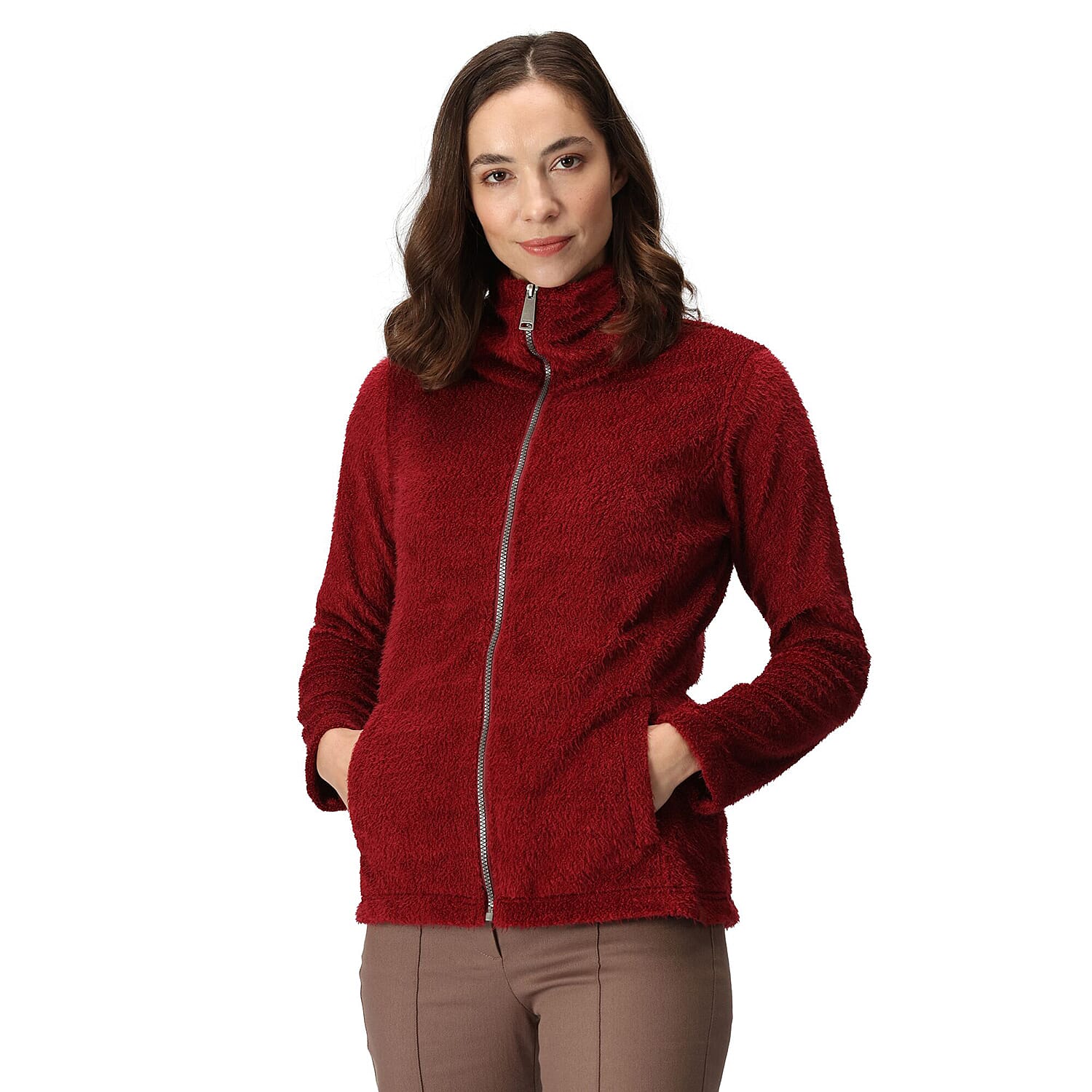 Polyester zip up jacket best sale