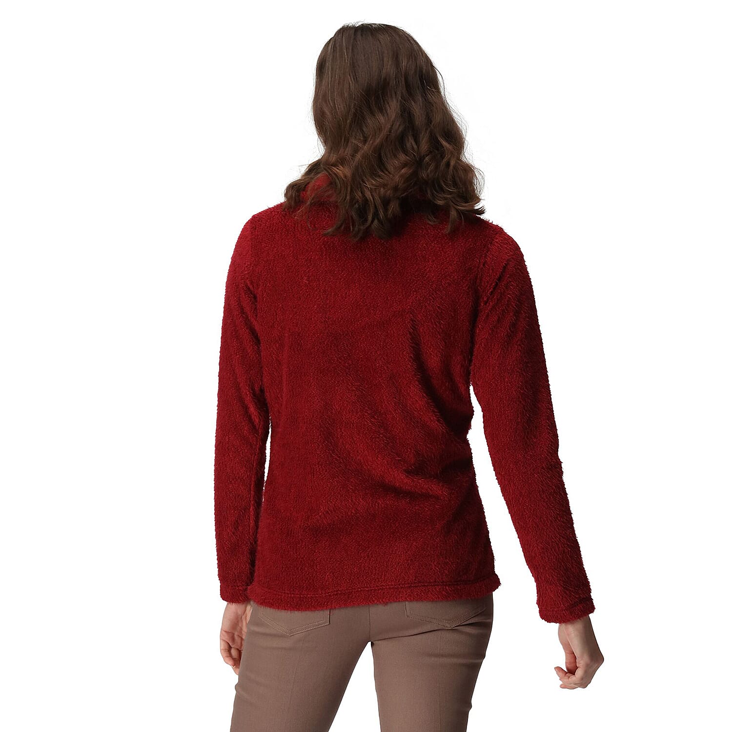 REGATTA Womens Heloise Full Zip Fleece (Size 8) - Red