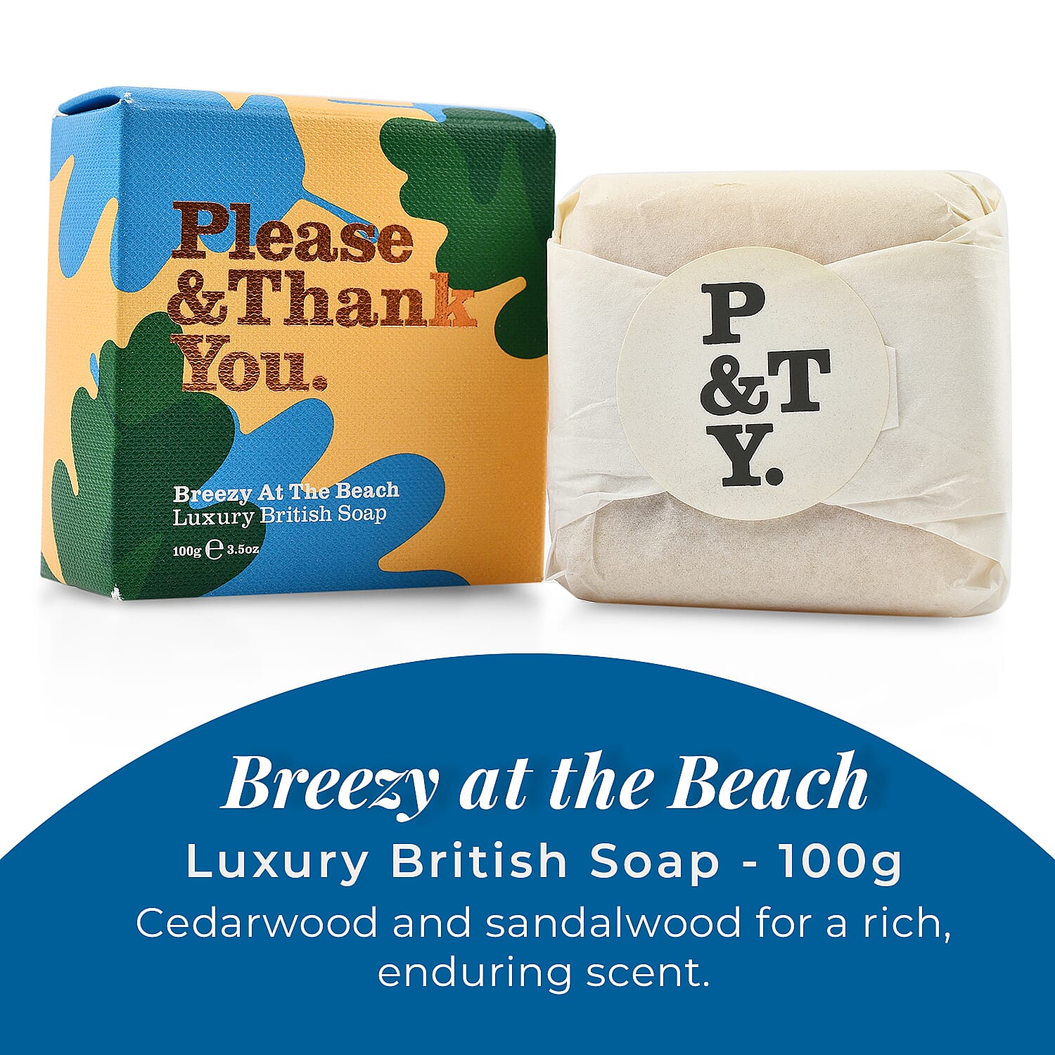 Please & Thank You Breezy at the Beach Luxury British Soap 100gm