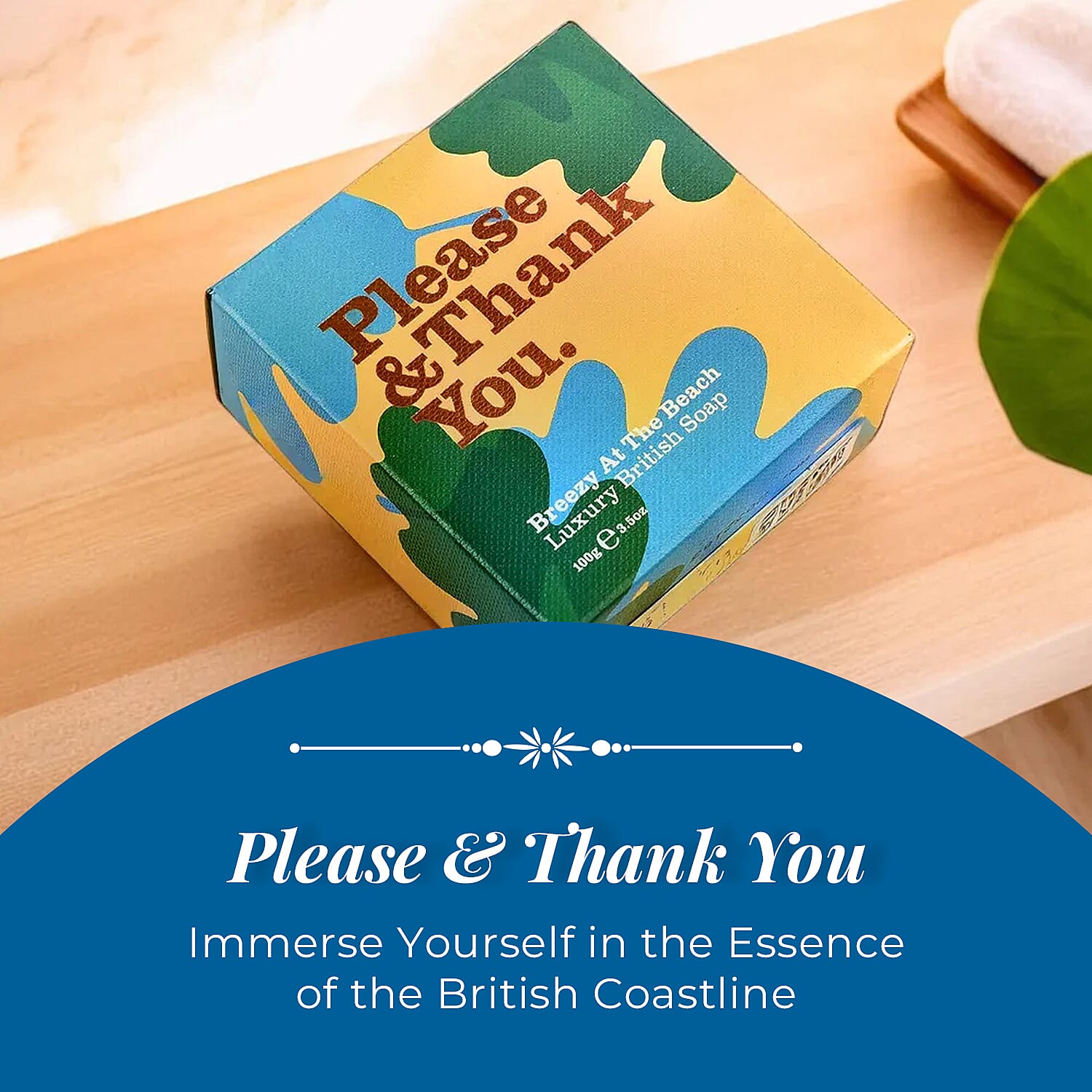 Please & Thank You Breezy at the Beach Luxury British Soap 100gm