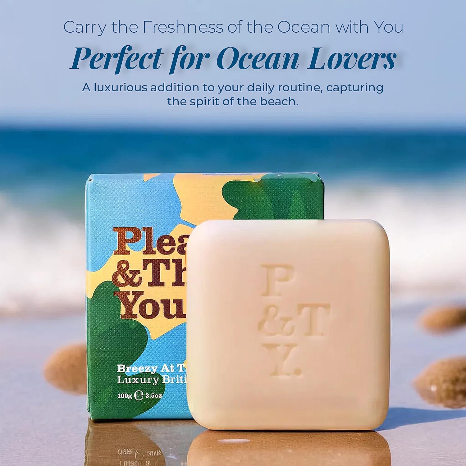Please & Thank You Breezy at the Beach Luxury British Soap 100gm