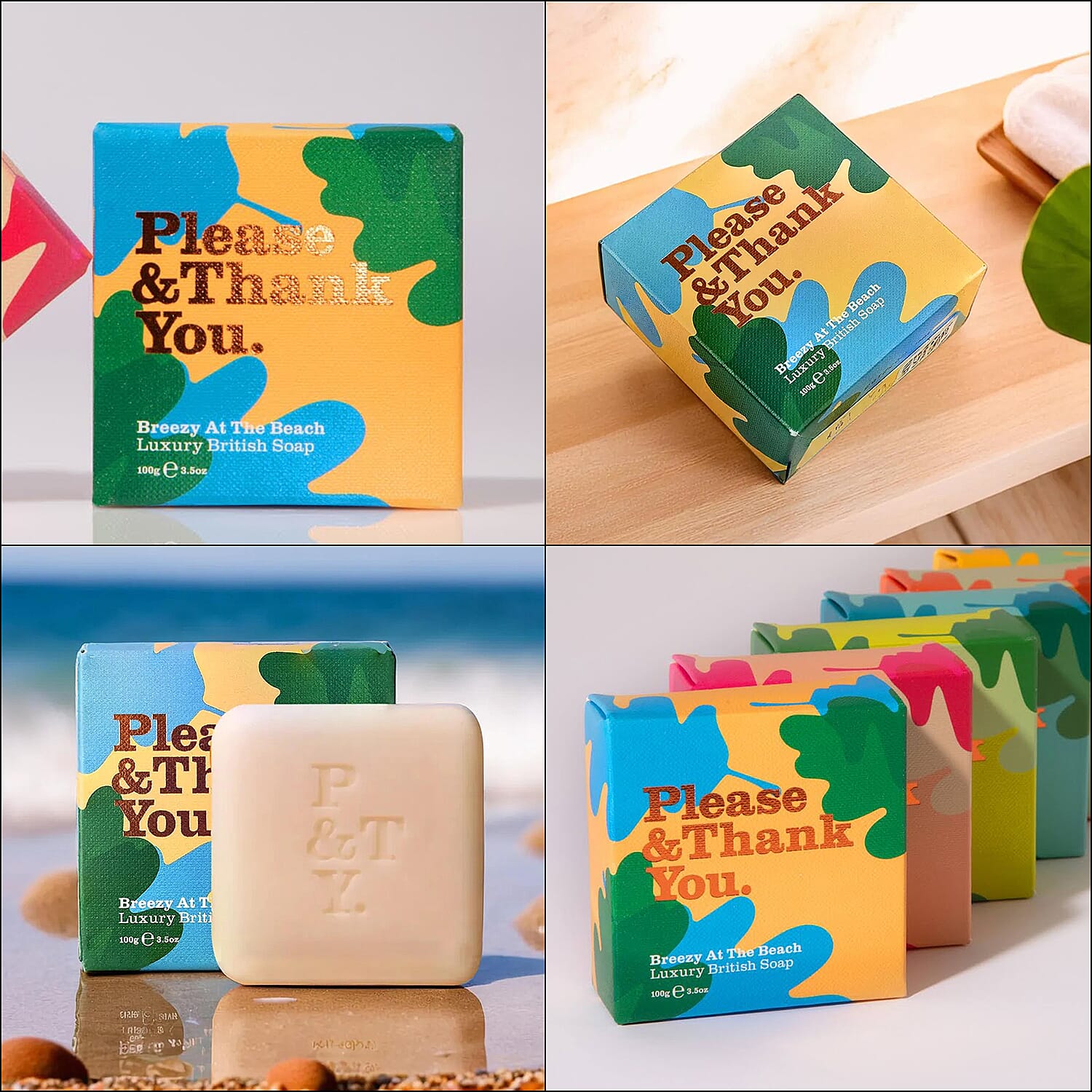 Please & Thank You Breezy at the Beach Luxury British Soap 100gm