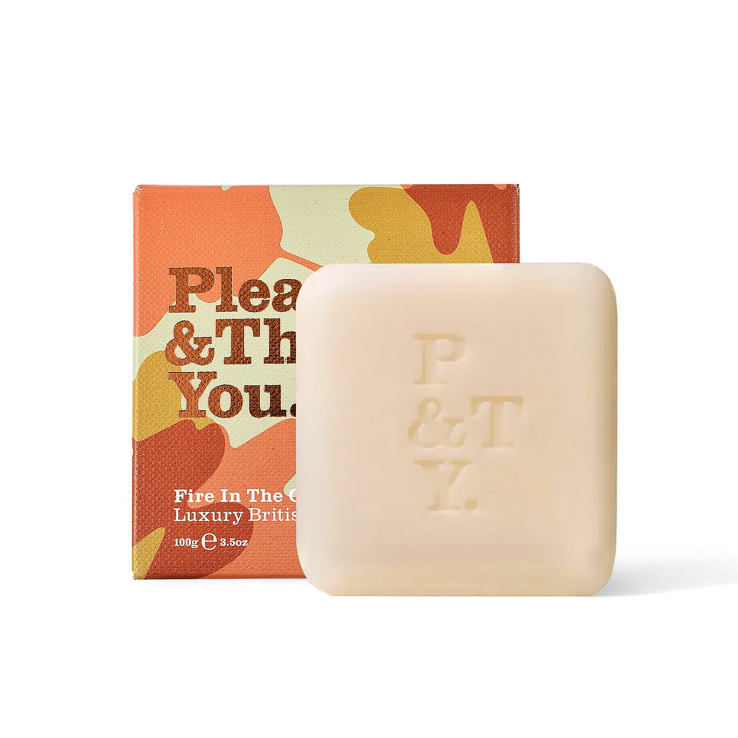 Please & Thank You Fire in the Orangery Luxury British Soap 100gm