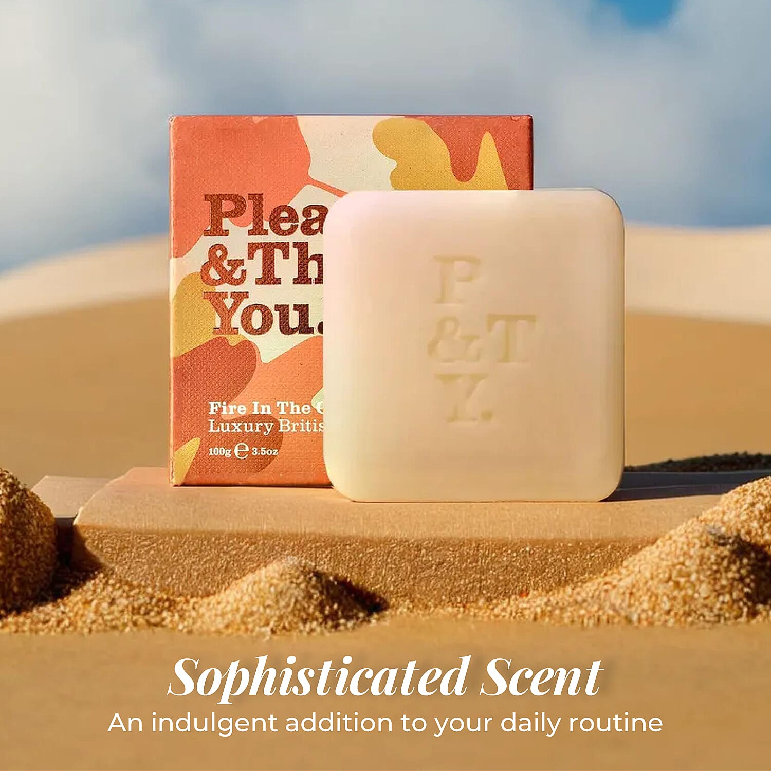 Please & Thank You Fire in the Orangery Luxury British Soap 100gm