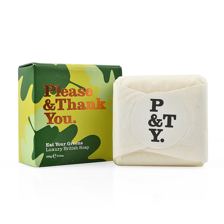 Please & Thank You Eat Your Greens Luxury British Soap 100gm