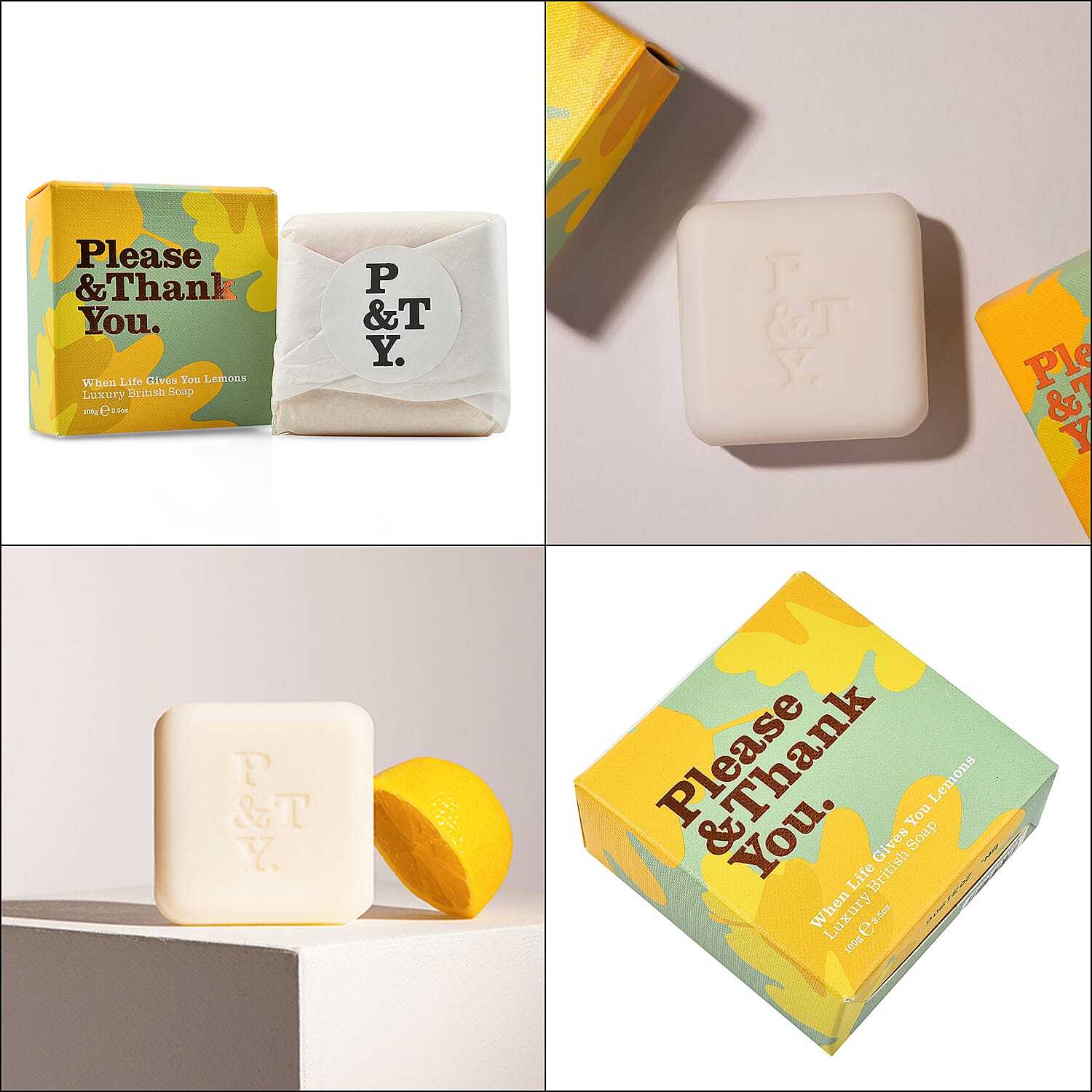 Please & Thank You When Life Gives You Lemon Luxury British Soap 100gm