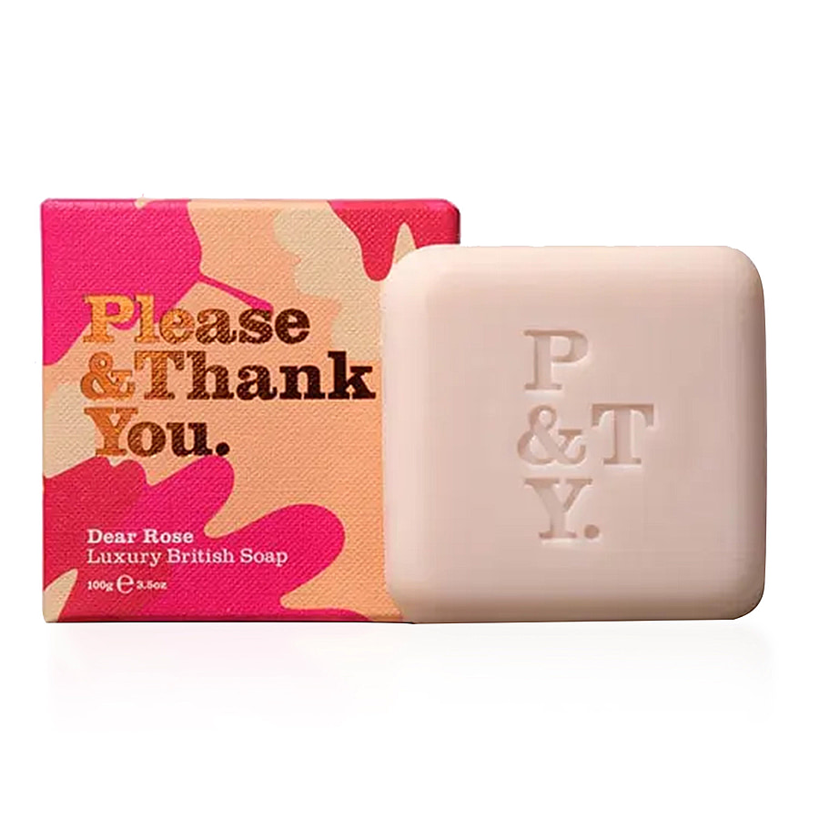 Please & Thank You Dear Rose Luxury British Soap 100gm