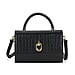 Genuine Leather Crocodile Embossed Crossbody Bag
