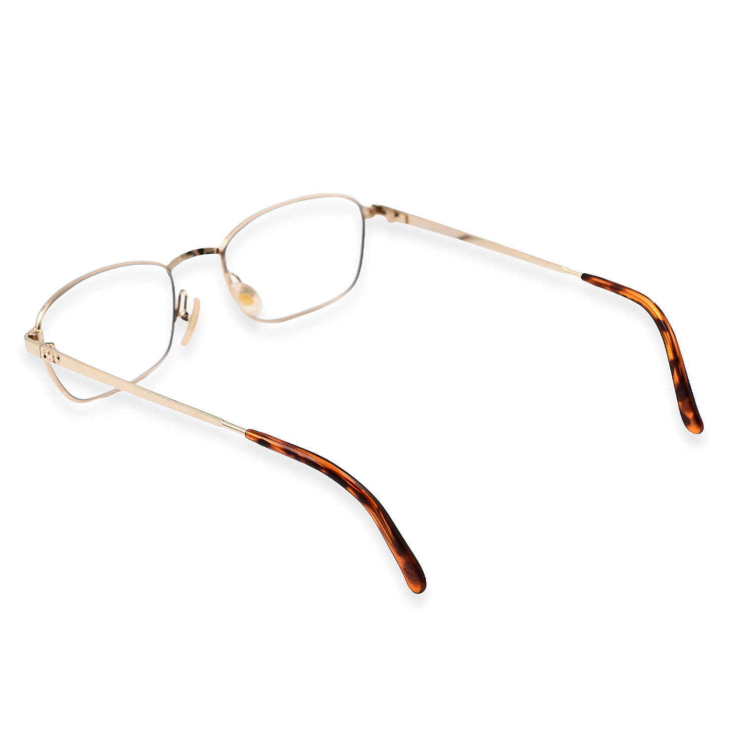 Christian Dior Rectangular Metal Tort Frame Readers (Power 2.0) - Golden