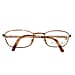 Christian Dior Rectangular Metal Frames with Pink Tips Readers (Power 3.5) - Gold