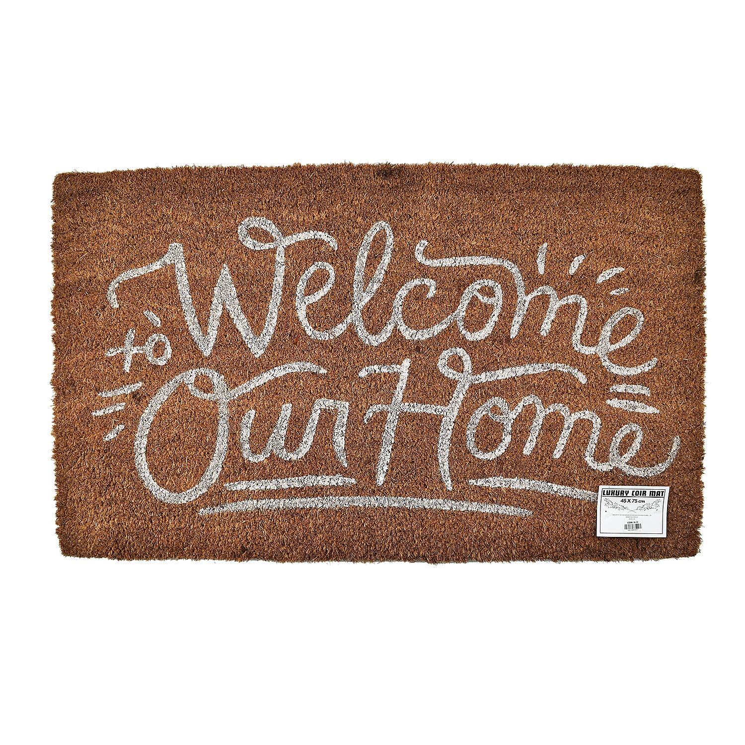 Welcome Home Coir Door Mat (Size 45x75 ) - Brown