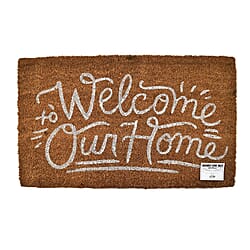  Welcome Home Coir Door Mat - Brown