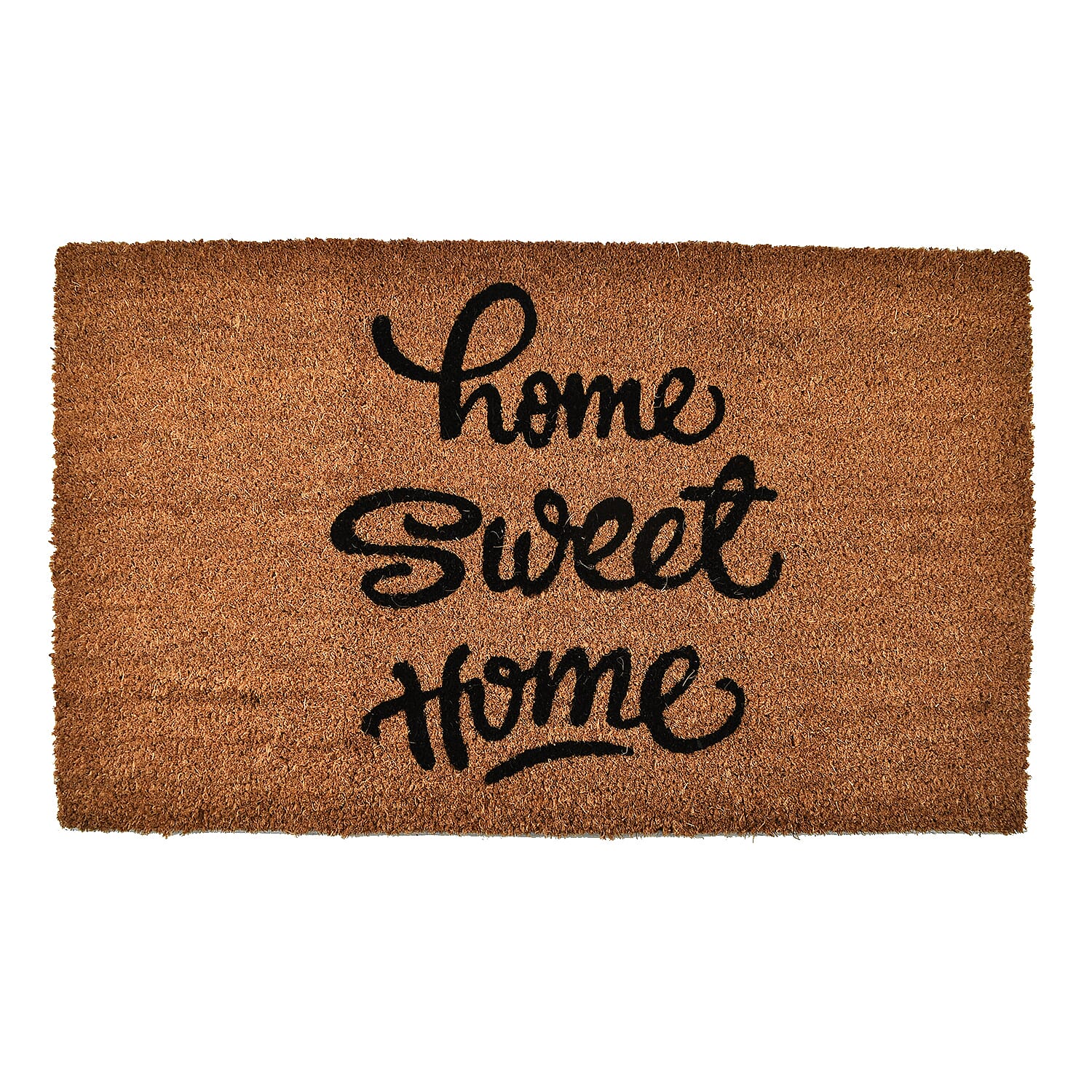 Home Sweet Home Coir Door Mat (Size 45x75 cm) - Brown