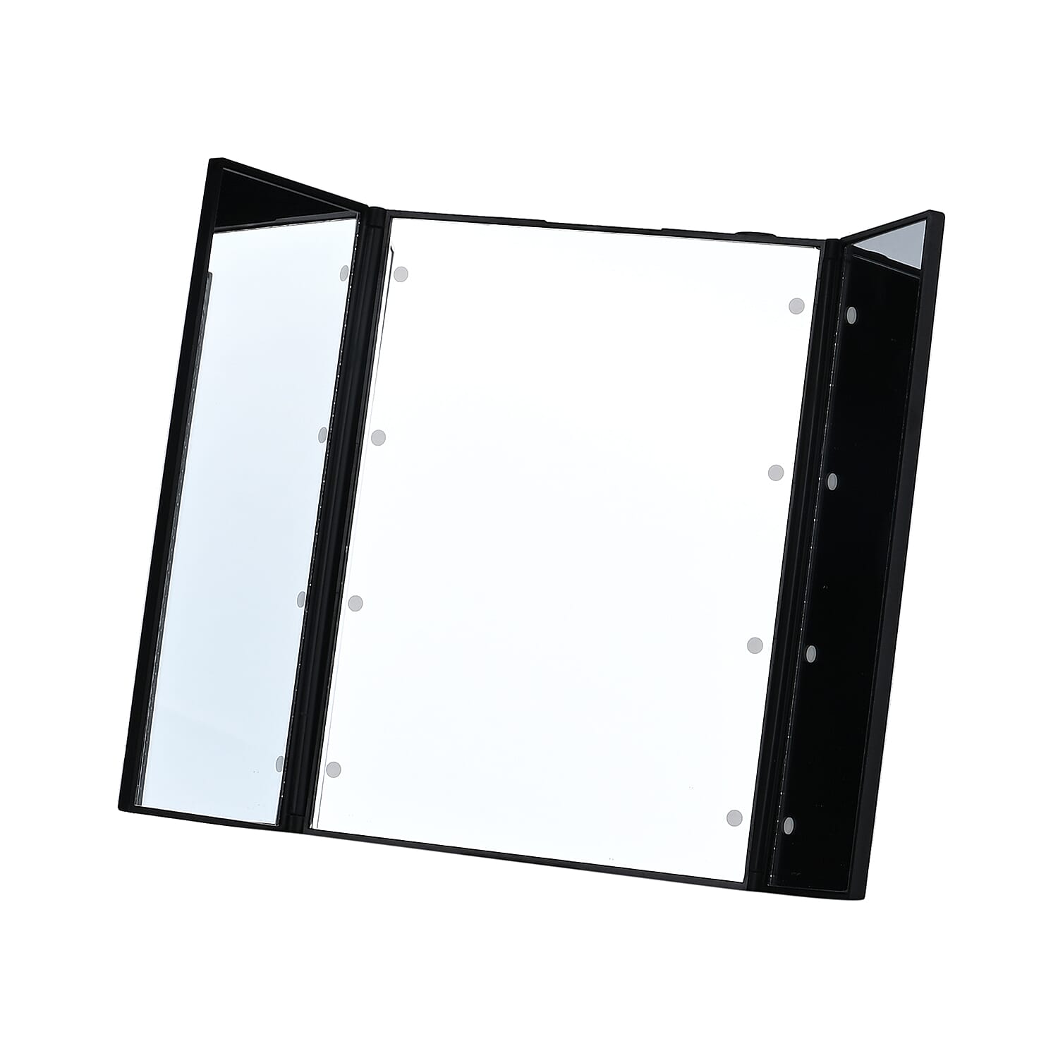 LED Foldable Mirror (Battery Not Inc.) - Black & White