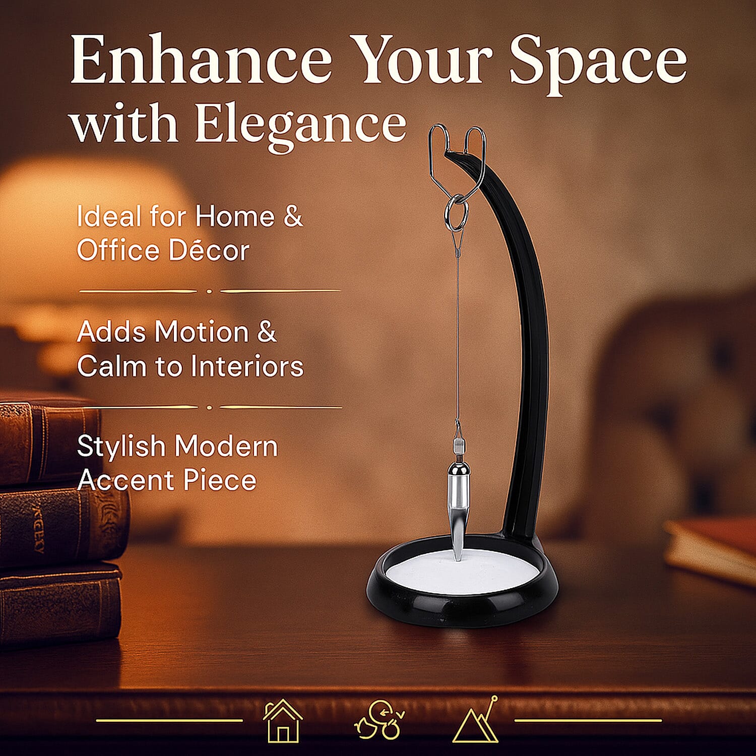 Showpiece (Size 12x11x26 cm) - Black & Black