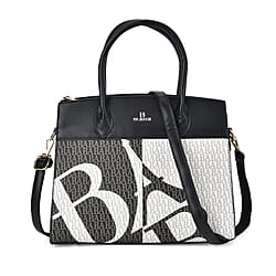 Leatherette Crossbody Bag with Shoulder Strap and Handle Drop