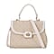 PU Printed Crossbody Bag with Handle drop with Detachable Strap