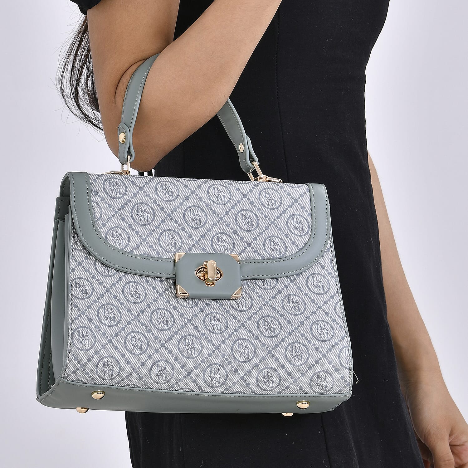 Designer Inspired Mega Closeout - Designer Printed Crossbody Bag (Size 27x11x20 cm) - Olive