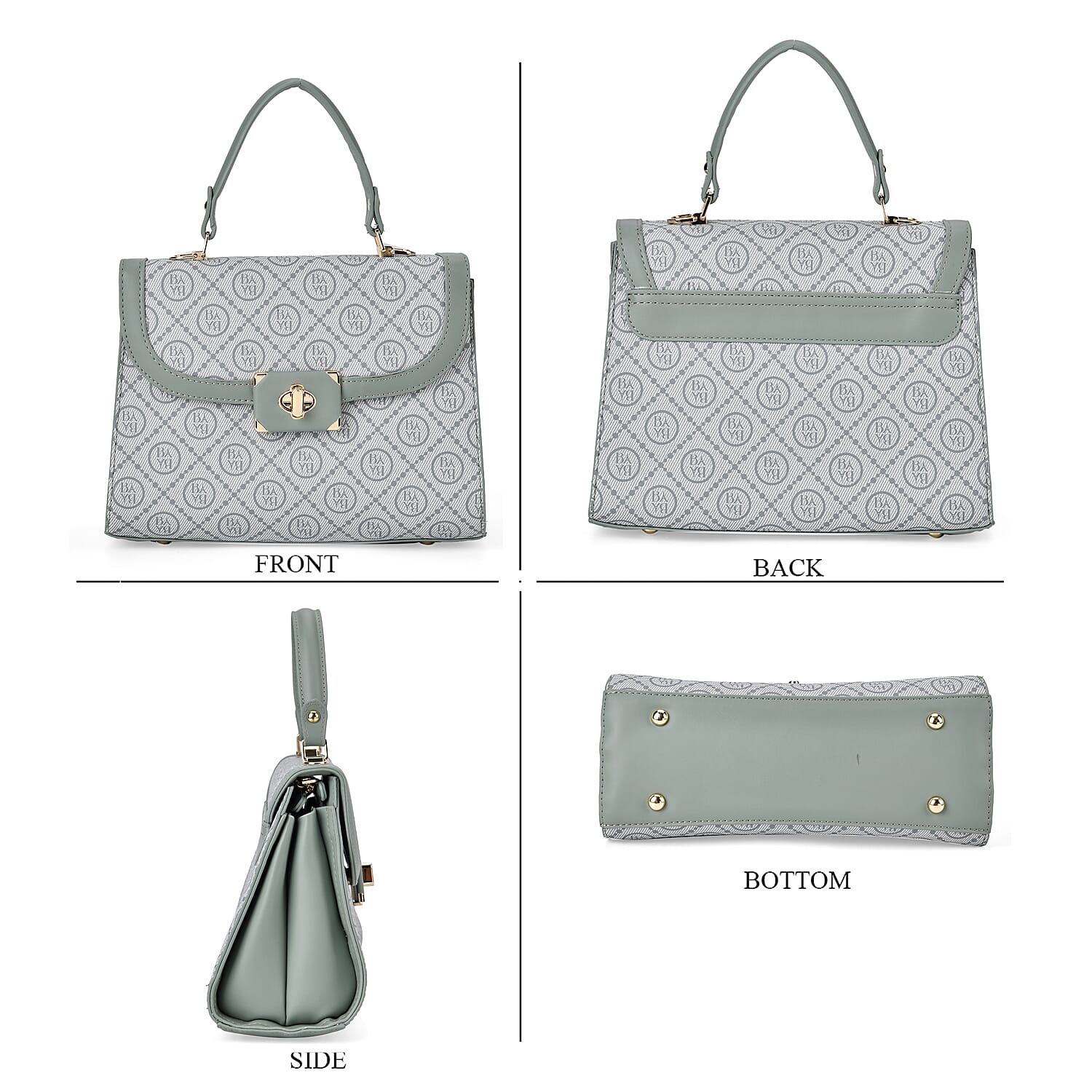 Designer Inspired Mega Closeout - Designer Printed Crossbody Bag (Size 27x11x20 cm) - Olive