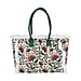 Floral Pattern Fringed Tote Bag with Handle Drop