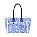 Floral Pattern Fringed Tote Bag with Handle Drop