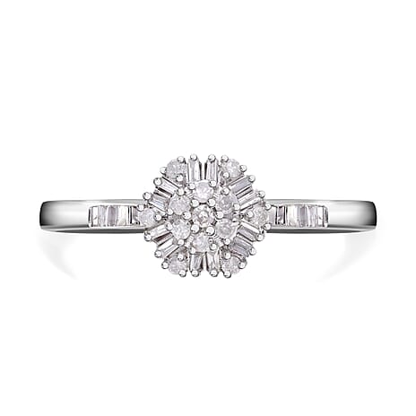 NY Close Out One Time Deal - 9K White Gold Diamond Ring 0.30 Ct.