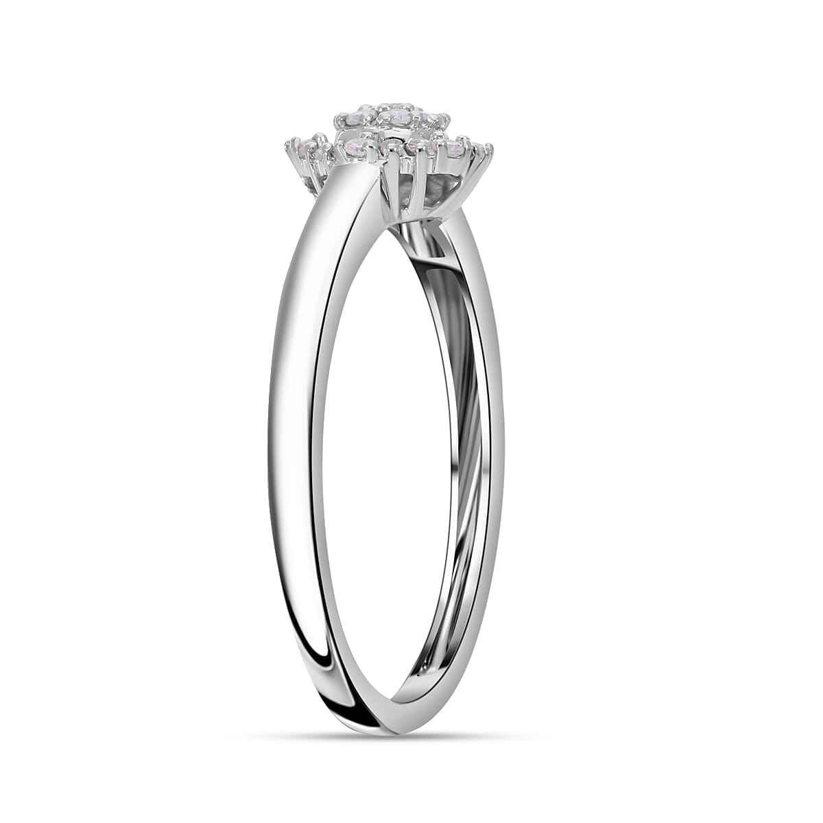 NY Close Out One Time Deal - 9K White Gold Diamond Ring 0.30 Ct.