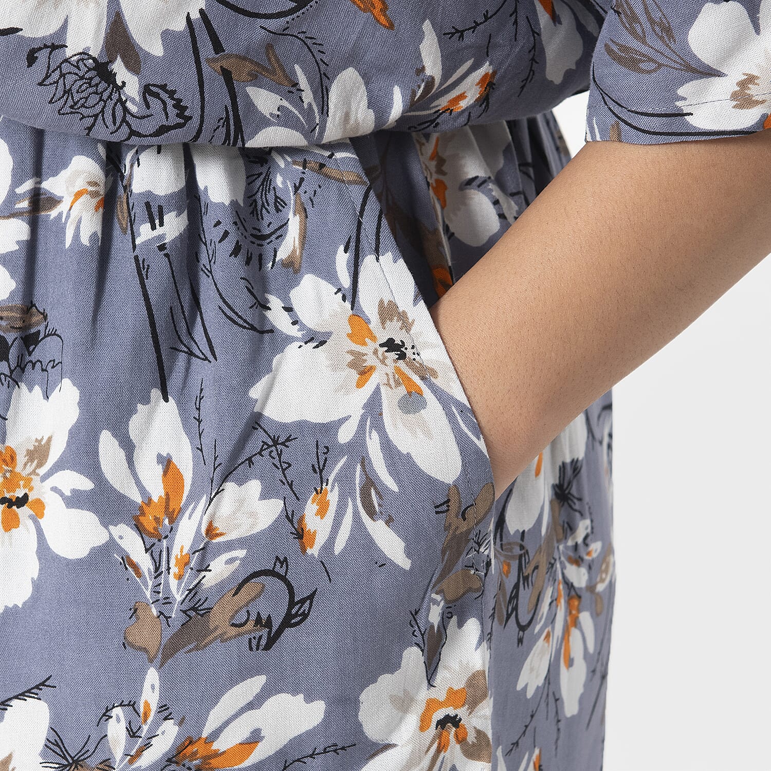  La Marey  Ikat Pattern Ladies Jumpsuit - Black