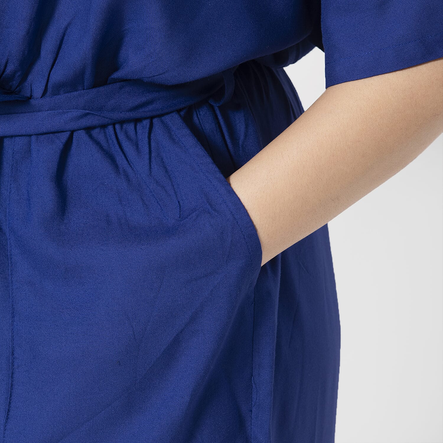  La Marey  Ikat Pattern Ladies Jumpsuit - Black