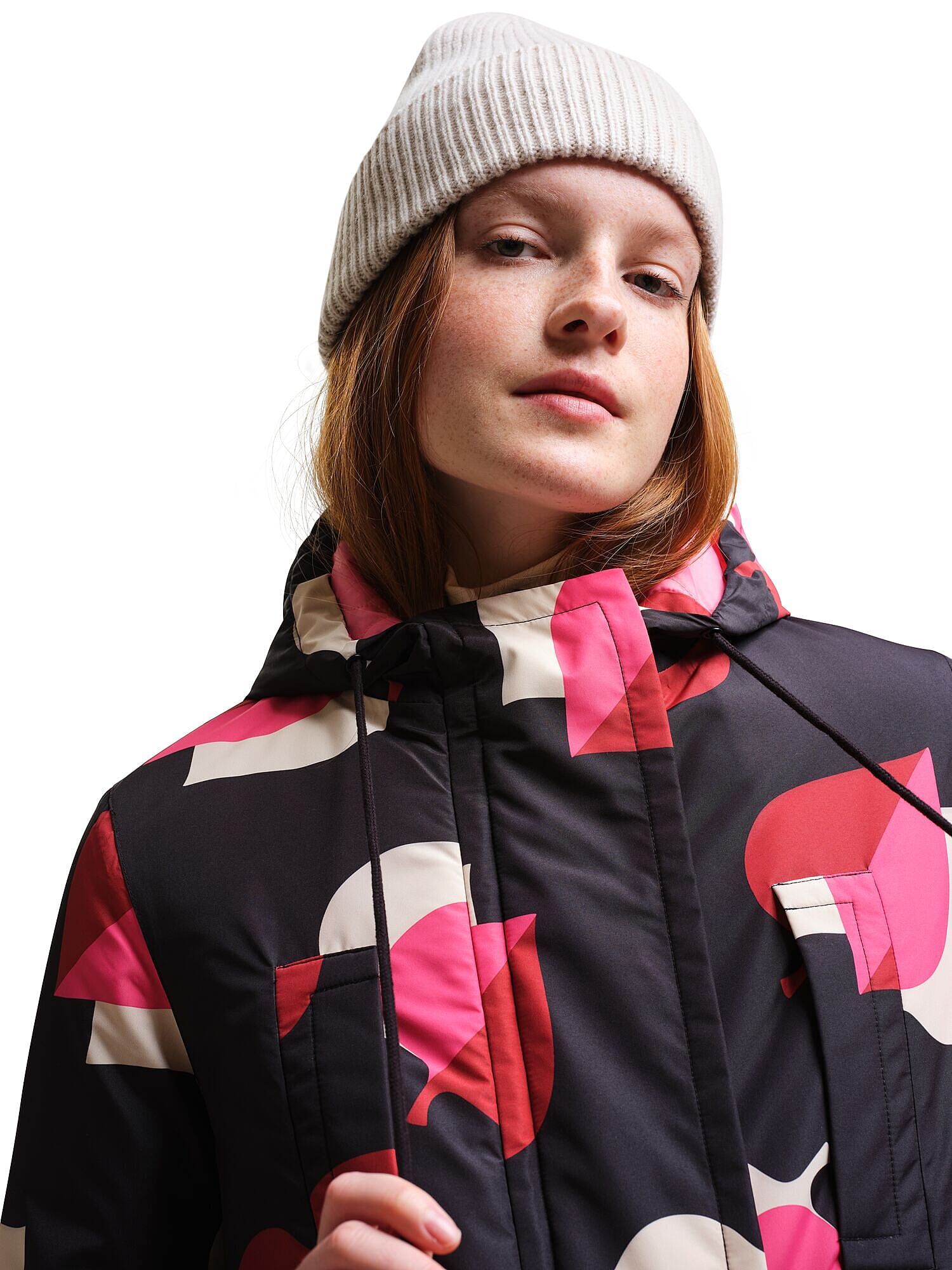 Regatta Orla Kiely Longline Waterproof Jacket (Size 8-10) - Pink