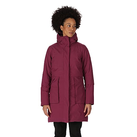 Regatta Insulated Padded Womens Yewbank Jacket Plum - Size 10