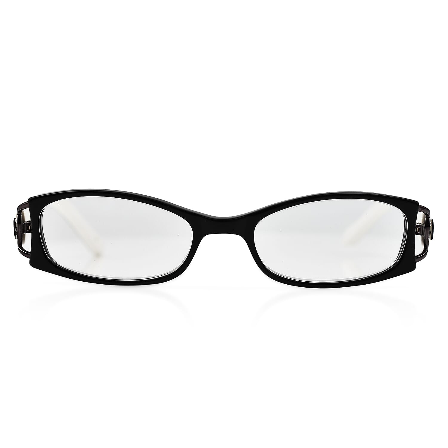 Designer Closeout - Lulu Guinness Reading Glasses (-2.5) - Black White